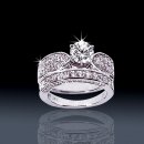 3.11 tcw Elegant Bridal Set