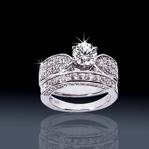 3.11 tcw Elegant Bridal Set