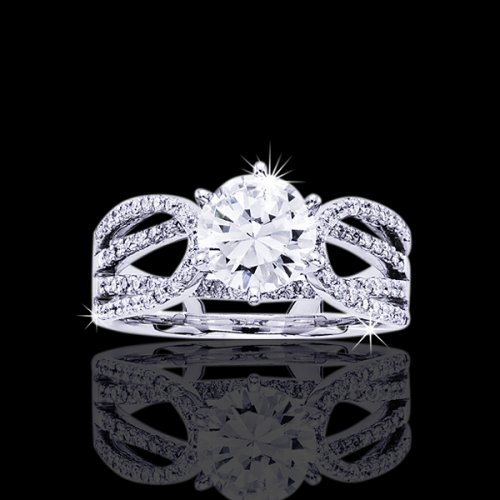 1.45 tcw Unique Diamond Engagement Ring