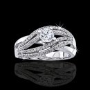 1.33 tcw Unique Diamond Engagement Ring