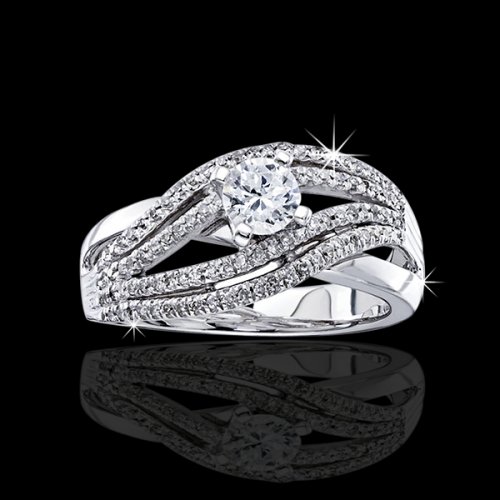 1.33 tcw Unique Diamond Engagement Ring