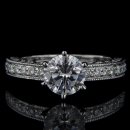 1.15 tcw Antique Style Engagement Ring