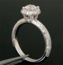 Halo 1.52 tcw Engagement Ring