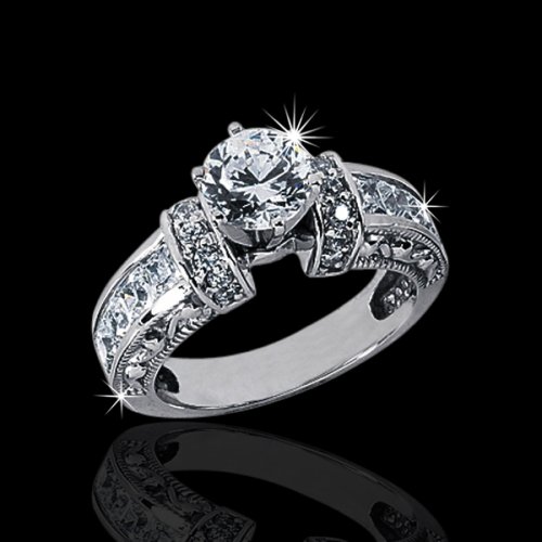 2.07 tcw Elegant Engagement Ring