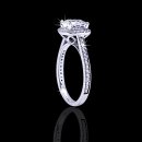 .75 tcw Cushion Cut Halo Engagement Ring