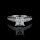 1.60 tcw Elegant Princess Cut Engagement Ring