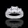 2.36 Three Stone Princess Engagement Ring