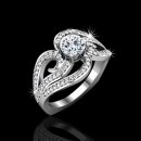 1.10 tcw Unique Engagement Ring