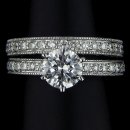 1.15 tcw Antique Style Engagement Ring