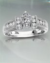 Marquise .78 tcw Diamond Engagement Ring