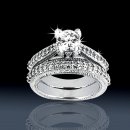 1.31 ctw Dazzling Bridal Set