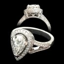 Unique Pear Shape Engagement Ring