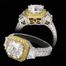 Asscher Cut Vintage Engagement Ring