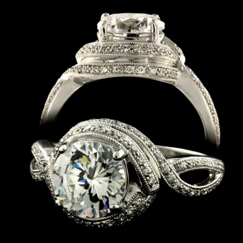 1.30 Cross Over Engagement Ring