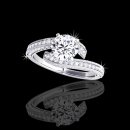 1.30 tcw Unique Diamond Engagement Ring