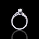 1.10 tcw Two Tone Diamond Engagement Ring