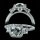 1.66 ctw Three Stone Engagement Ring
