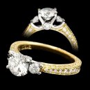 2.20 tcw Stunning Three Stone Engagement Ring