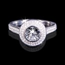 1.24 tcw Elegant Halo Diamond Engagement Ring