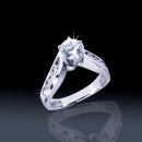 1.35 tcw Unique Engagement Ring