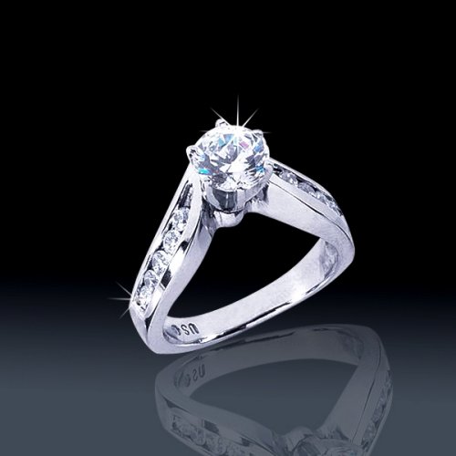 1.35 tcw Unique Engagement Ring