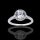 1.05 tcw Eternity Halo Engagement Ring