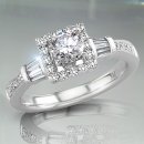 1.25 tcw Elegant Diamond Engagement Ring