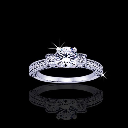 1.0 tcw Dazzling Diamond Enagement Ring