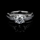 .90 tcw Criscross Diamond Engagement Ring