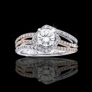 1.20 tcw Two Tone Engagement Ring