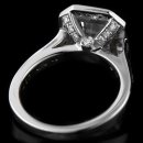 1.05 tcw Emerald Cut Halo Engagement Ring