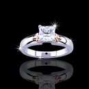 1.0 Carat Princess Solitaire Engagement Ring