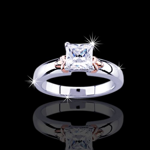 1.0 Carat Princess Solitaire Engagement Ring