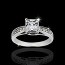 .75 tcw Princess Cut Engagement Ring