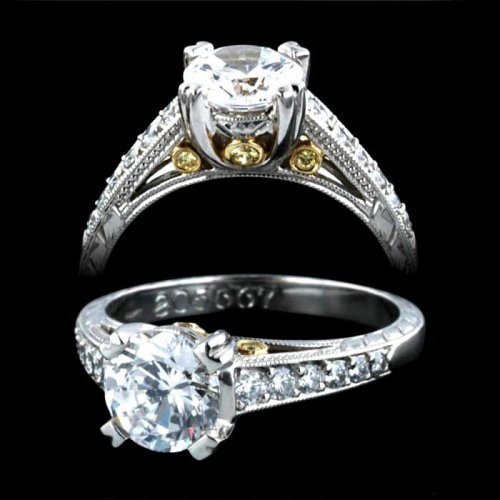 1.29 ctw Vintage Engagement Ring