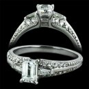 1.0 ctw Emerald Cut Engagement Ring