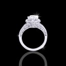 1.31 tcw Halo Diamond Engagement Ring