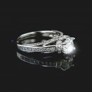 .90 tcw Criscross Diamond Engagement Ring