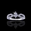 .86 tcw Unique Marquise Engagement Ring