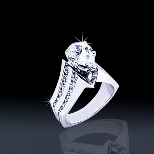 1.80 tcw Unique Engagement Ring