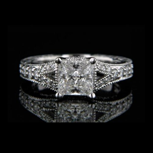 1.30 tcw Antique Engagement Ring