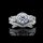 1.63 tcw Antique Style Diamond Bridal Set