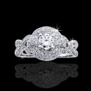 1.0 tcw Intertwined Engagement Ring