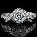 1.45 tcw Antique Style Engagement Ring
