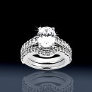 1.56 ctw Oval Bridal Set
