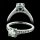.95 ctw Asscher Cut Engagement Ring