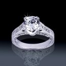 1.43 tcw Vintage Engagement Ring