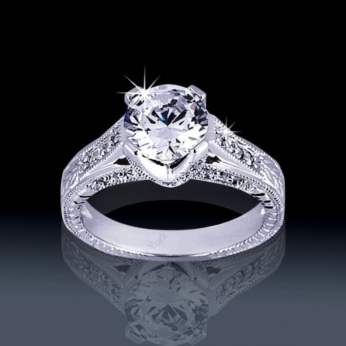 1.43 tcw Vintage Engagement Ring