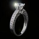 1.15 tcw Antique Style Engagement Ring