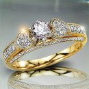 1.20 TCW Heart Engagement Ring